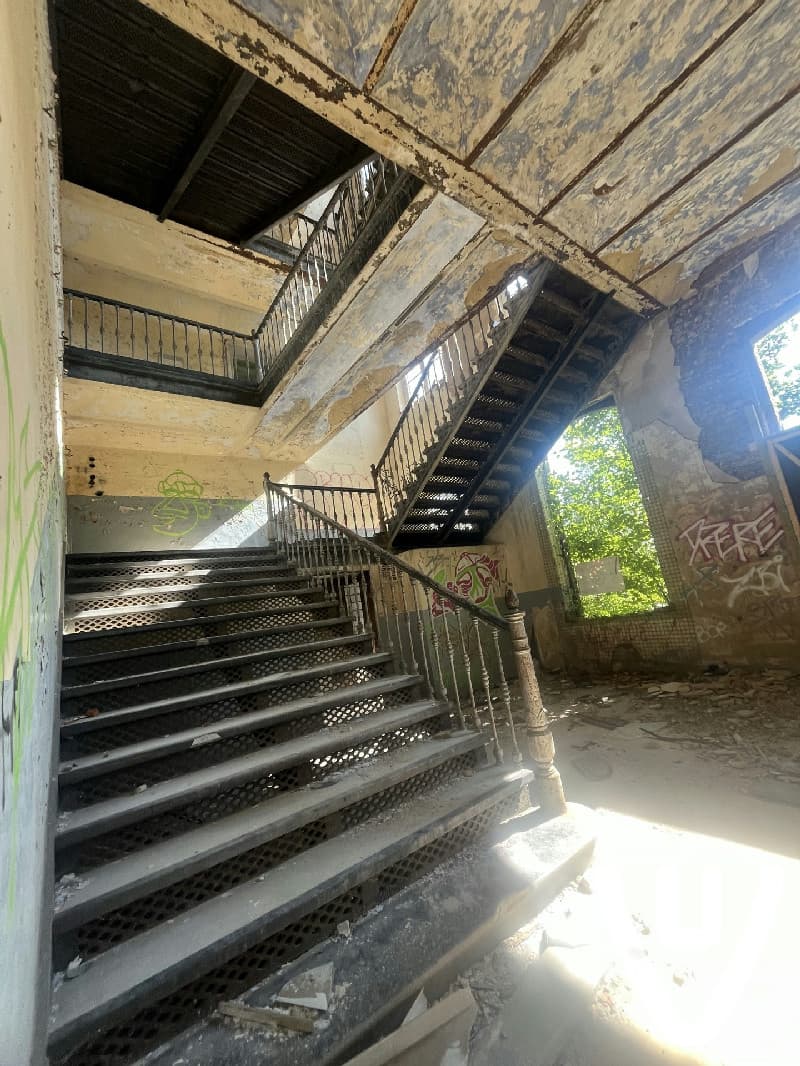 Prison & side building inside