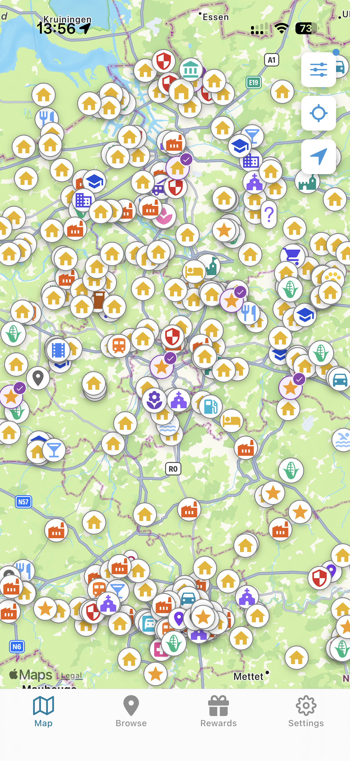 UrbexVault App Main Interface
